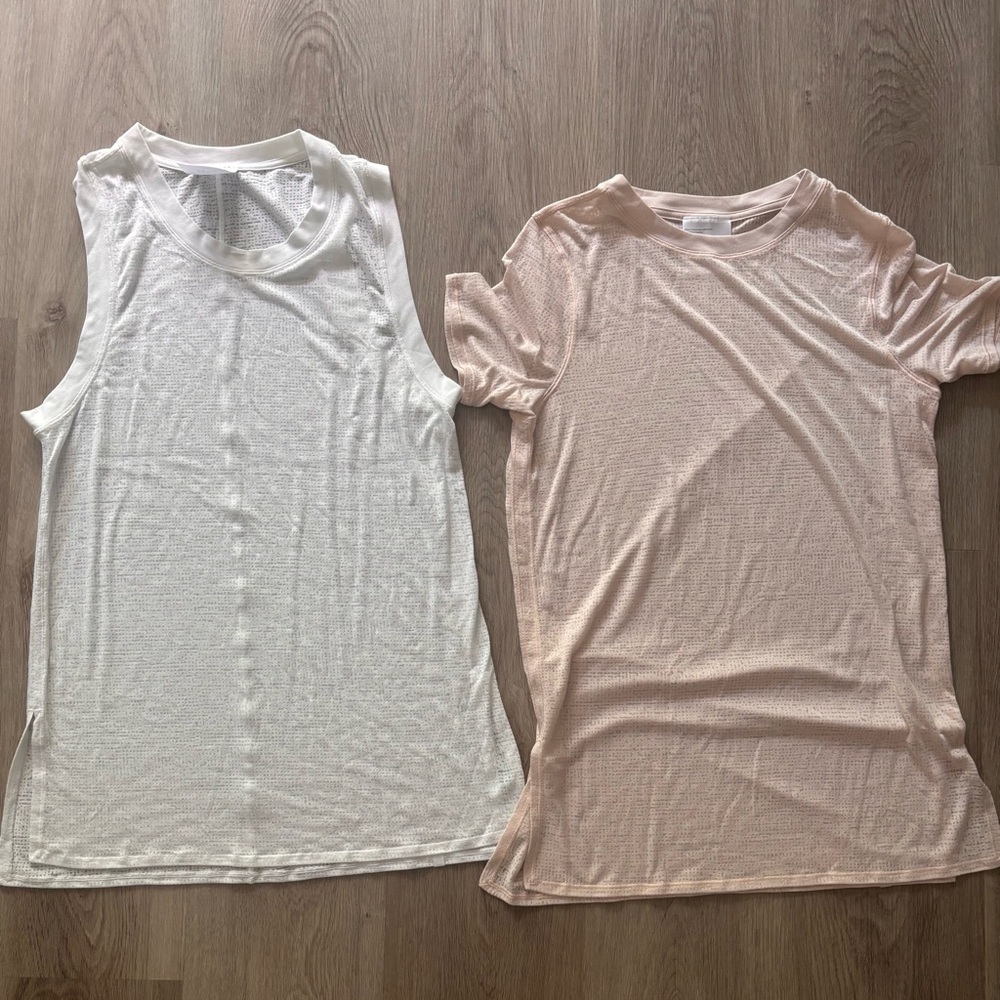 Lululemon uncovered tank & tee bundle size 8